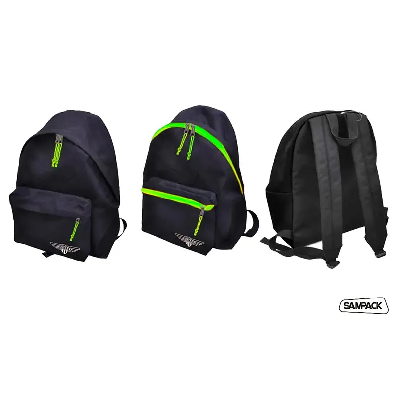 Mochila Eco Grande Negro Cremallera Amar