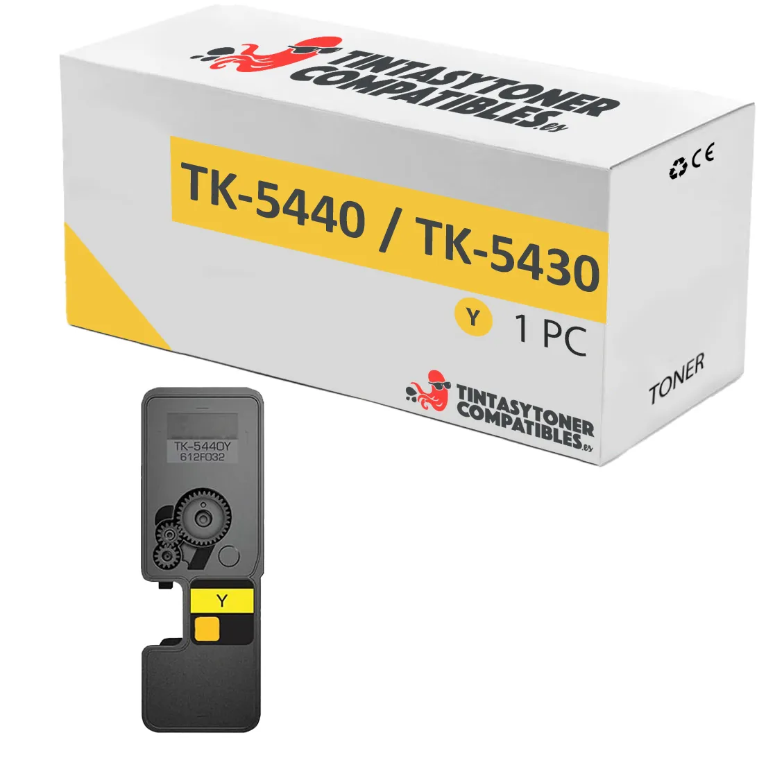 Tóner compatible Kyocera 1T0C0AANL0 Amarillo · 2.400 páginas