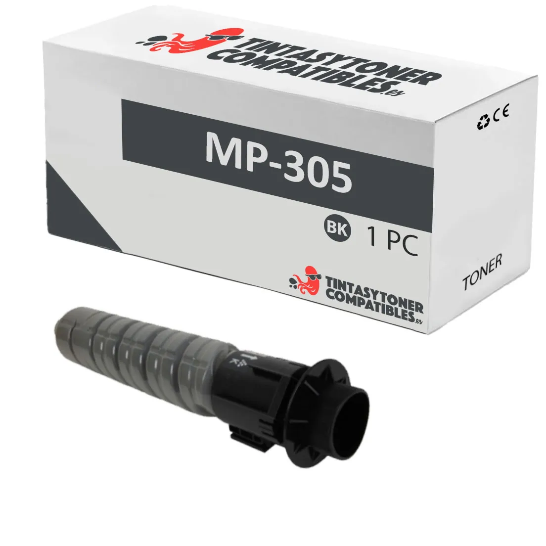 Tóner compatible Ricoh TYPE305 Negro · 9.000 páginas