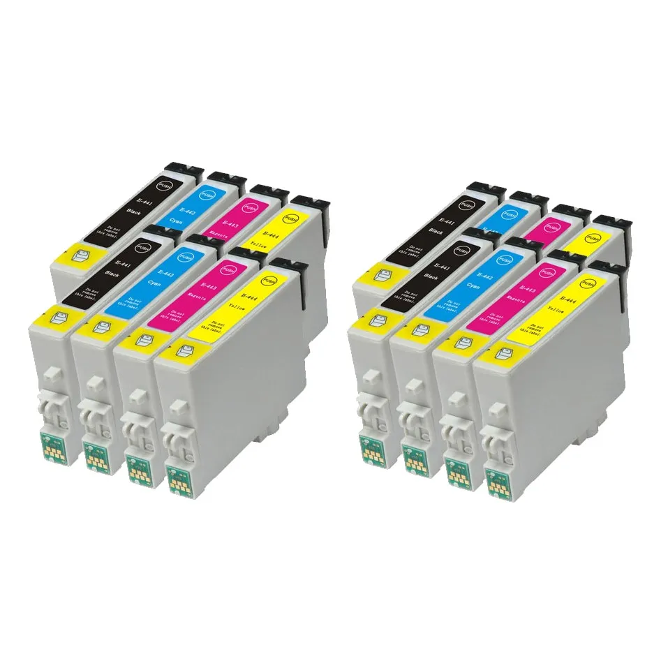 Pack 16 cartuchos de tinta compatibles Epson T0441/T0442/T0443/T0444 negro, cian, magenta y amarillo