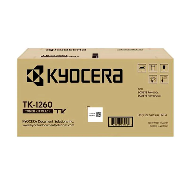 Tóner original Kyocera TK1260 negro · 1T0C150NL0