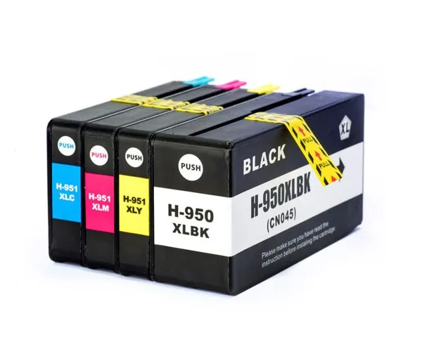 Pack 4 cartuchos de tinta compatibles HP 950 XL/951 XL negro, amarillo, magenta y cian
