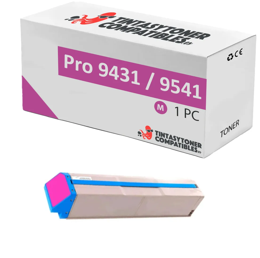 Tóner compatible OKI 45536554 Magenta · 43.000 páginas