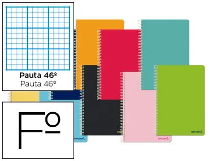 Cuaderno espiral folio witty tapa dura rayado horizontal Nº46 Liderpapel
