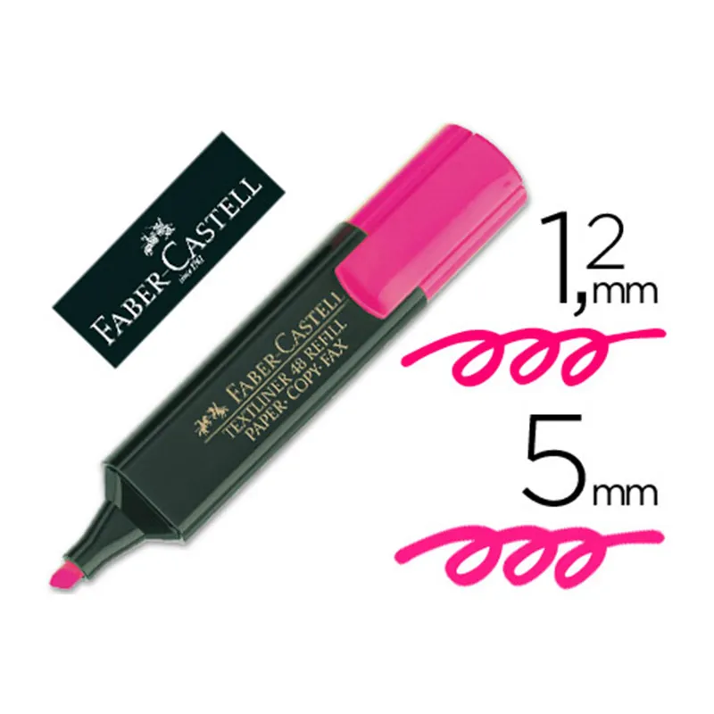 Marcador Fluorescente Faber Castell 48-28 Rosa