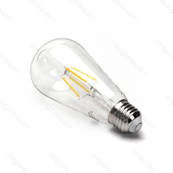 Bombilla de Filamento LED E27 ST64 6W Luz Fría 6500K