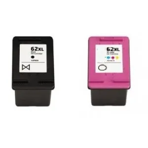 Pack 2 cartuchos de tinta compatibles HP 62 XL negro