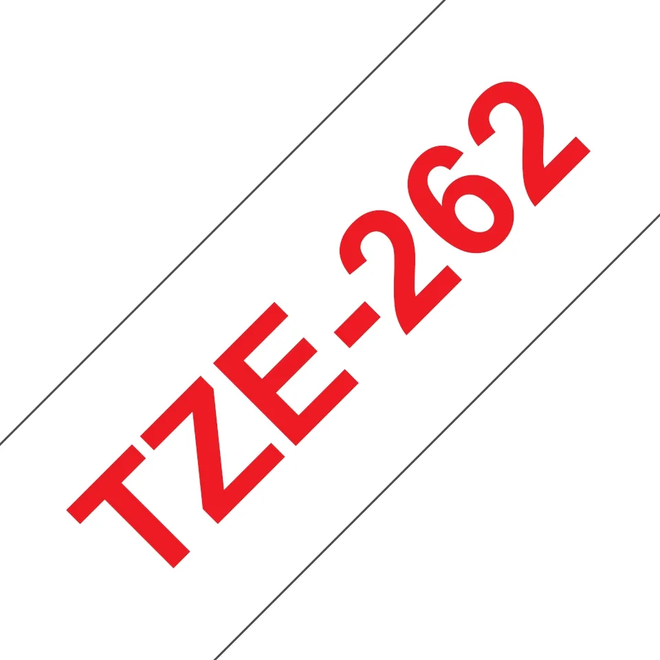 Cinta compatible Brother TZE-262 Rojo / Blanco TZ-262 rojo / blanco