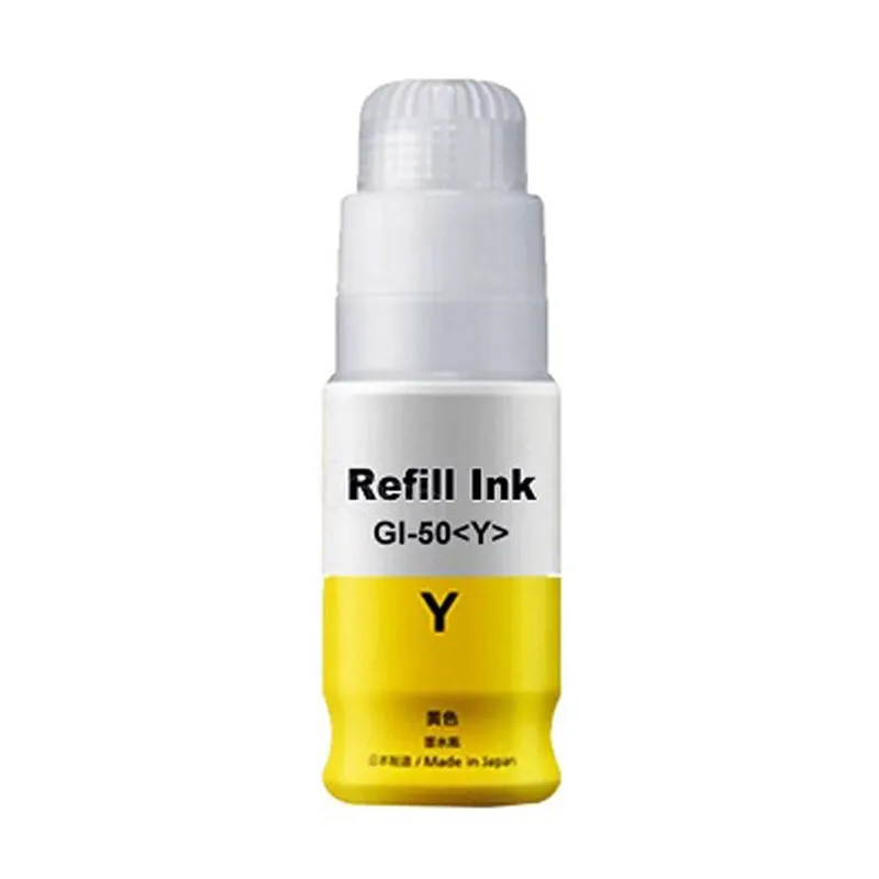 Botella de tinta compatible Canon GI50Y Amarillo · 70 ml