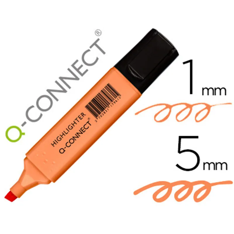 Q-Connect marcador pastel naranja
