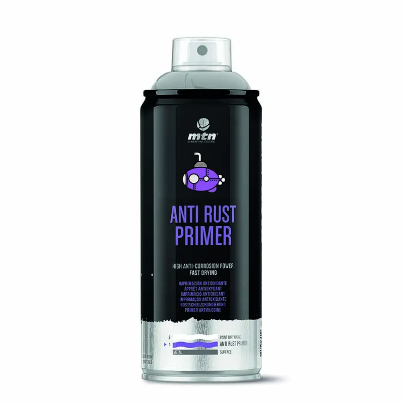 Spray MTN PRO Imprimación Antioxidante Gris