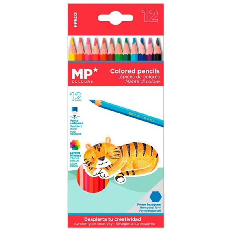 Lápices de Colores de Madera Plascolor 12u