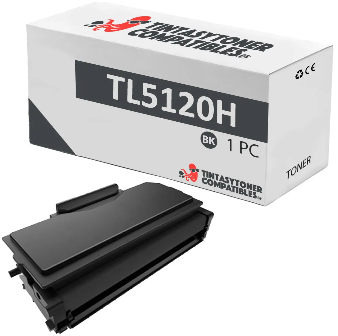 Tóner compatible Pantum PAL-TL5120HBK Negro · 6.000 páginas