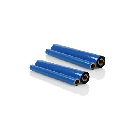 Rollo de transferencia compatible Brother PC302RF Negro · 160 mm x 77 m (2 bobinas)