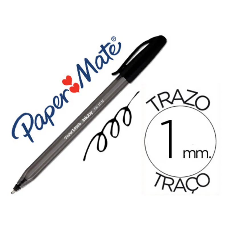 Papermate boligrafo inkjoy 100 stick negro