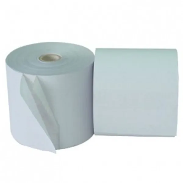 10 Rollos de Papel Autocopiativo 76x65x12 mm