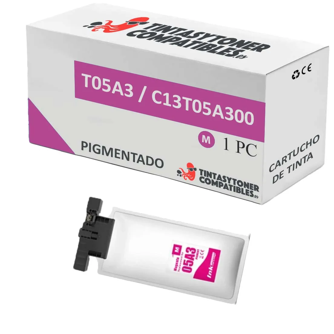 Cartucho de tinta compatible Epson C13T05A300 · 20.000 páginas