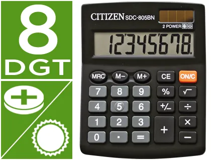 Calculadora citizen SDC-805 8 digitos