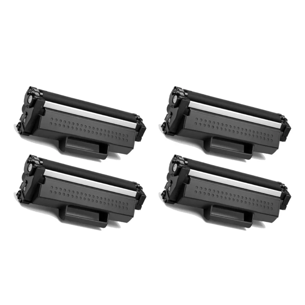 Pack 4 tóner compatibles Brother TN1150XXL negro