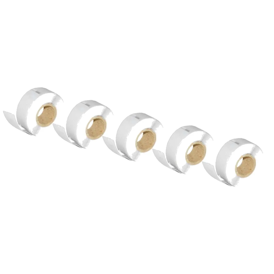 Pack 5 packs de etiquetas compatibles DYMO LABELWRITER 99017 Etiquetas Carpetas Papel Térmico blanco