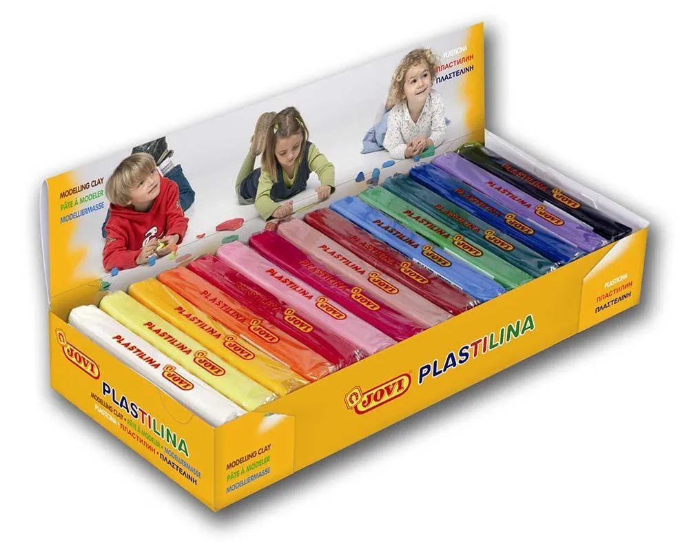 Plastilina 15 colores surtidos jovi 150gr