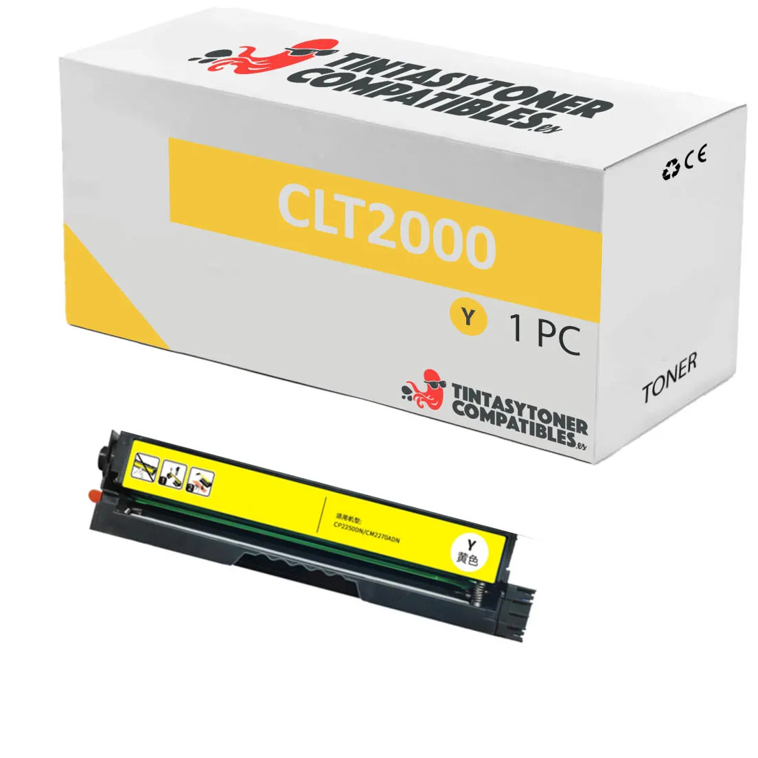Tóner compatible Pantum CTL2000Y Amarillo · 1.500 páginas