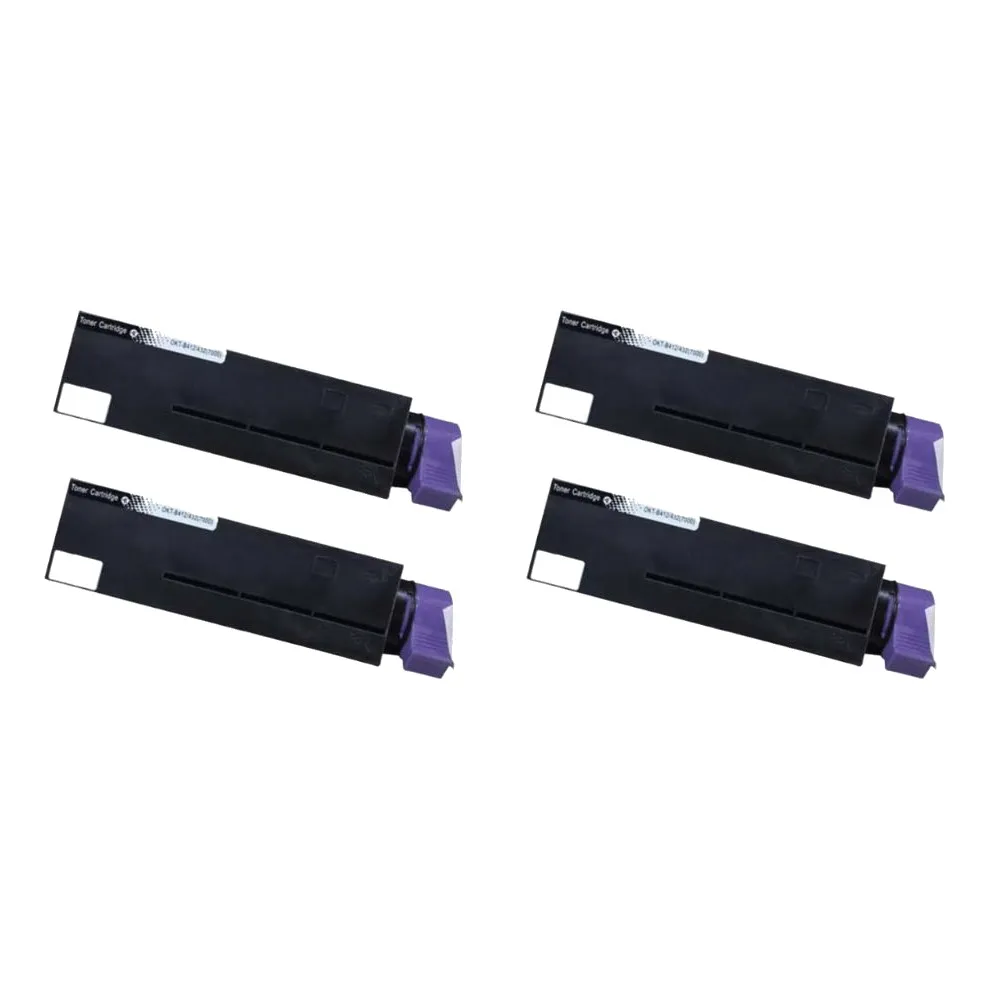 Pack 4 tóner compatibles OKI B412 / B432 / B512 / MB472 / MB492 / MB562 (7k) negro