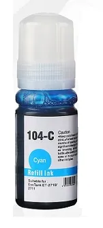 Botella de tinta compatible Epson C13T00P240 Cian · 70 ml