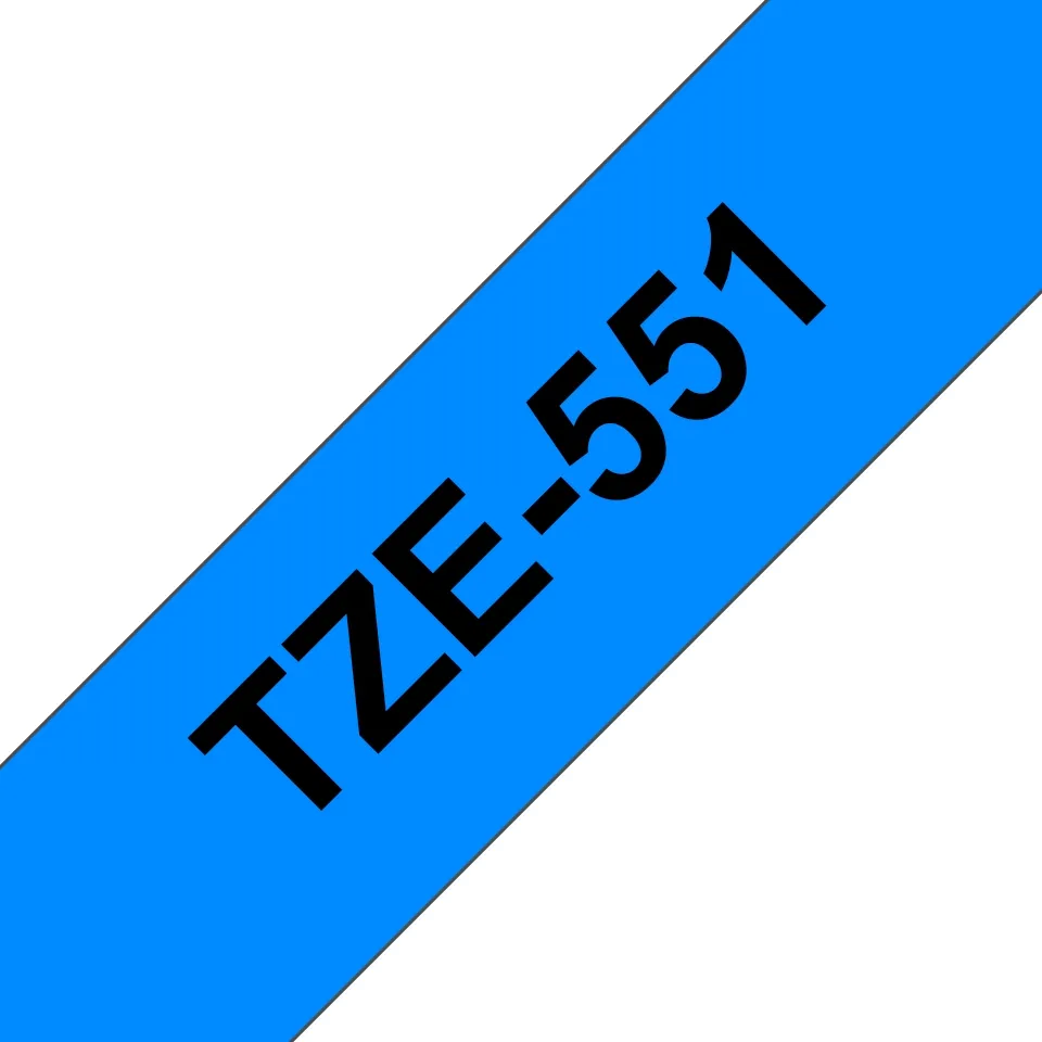 Cinta compatible Brother TZE-551 / Azul TZ-551 negro / azul