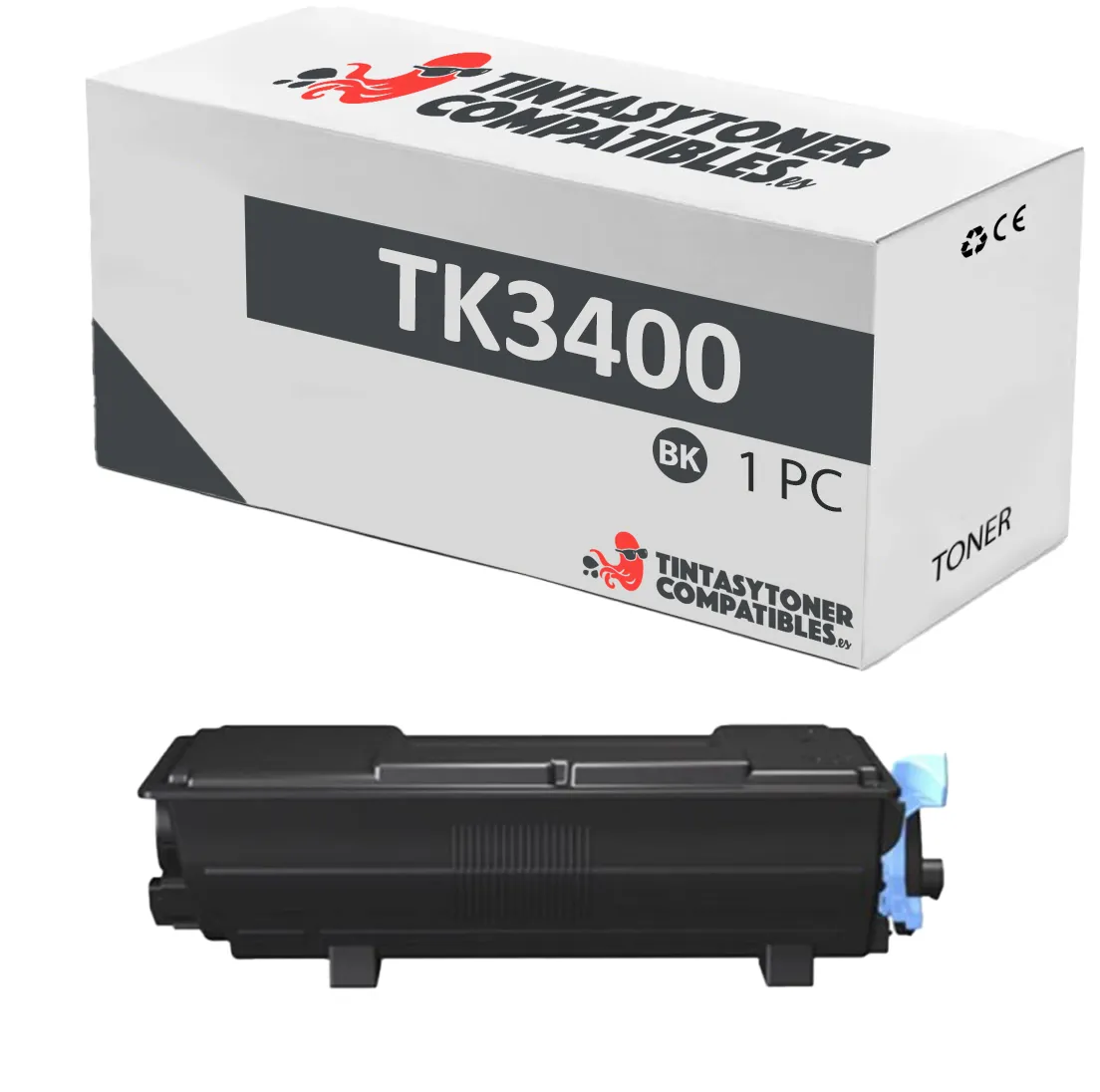 Tóner compatible Kyocera 1T0C0Y0NL0 Negro · 12.500 páginas