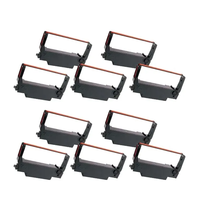 Pack 10 cintas compatibles Epson ERC30 ERC34 ERC38 /Rojo negro / rojo