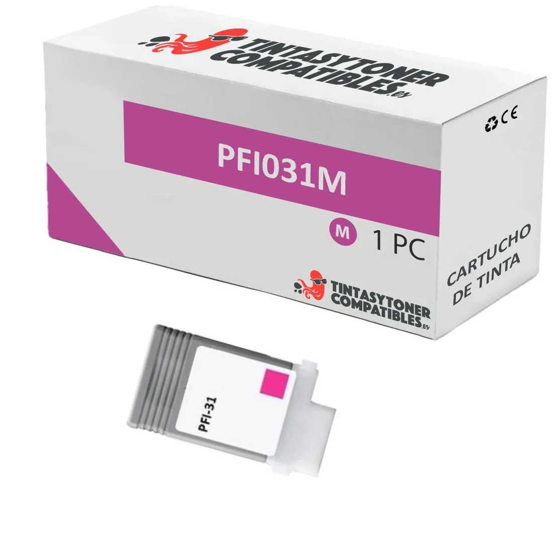 Cartucho de tinta compatible Canon 6265C001 · 55 ml