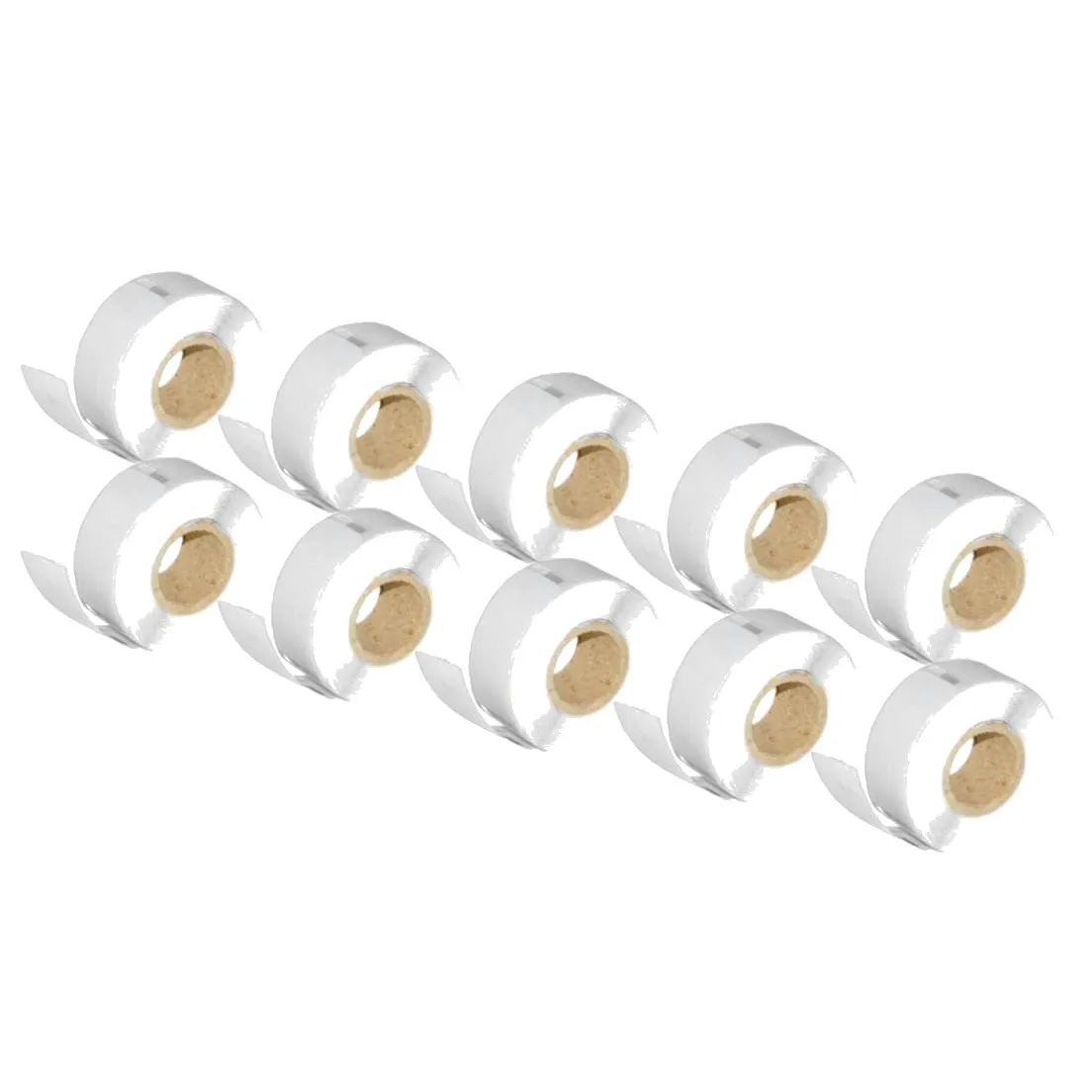 Pack 10 packs de etiquetas compatibles DYMO LABELWRITER 99017 Etiquetas Carpetas Papel Térmico blanco