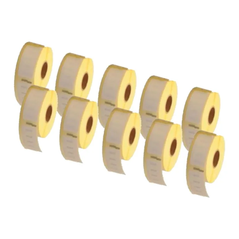 Pack 10 packs de etiquetas compatibles DYMO LABELWRITER 11352 Etiquetas Archivos Papel Térmico blanco