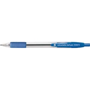 Q-Connect boligrafo retractil trazo 0.7 MM. azul