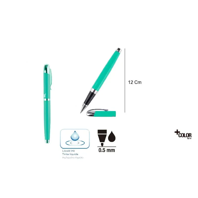 Bolígrafo Roller Elegant 0.5mm Agua Marina