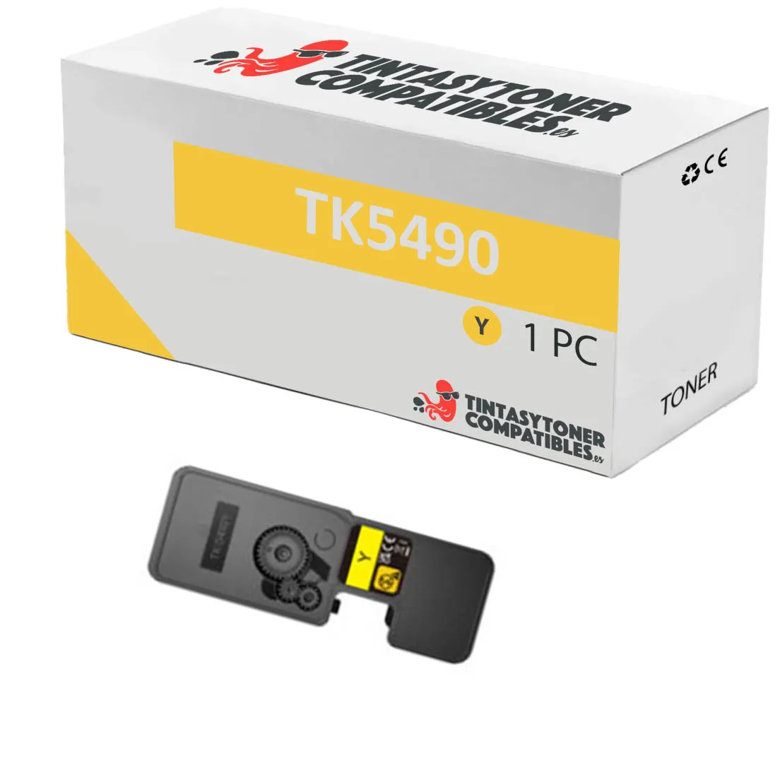Tóner compatible Kyocera 1T0C22ANL1 Amarillo · 2.400 páginas