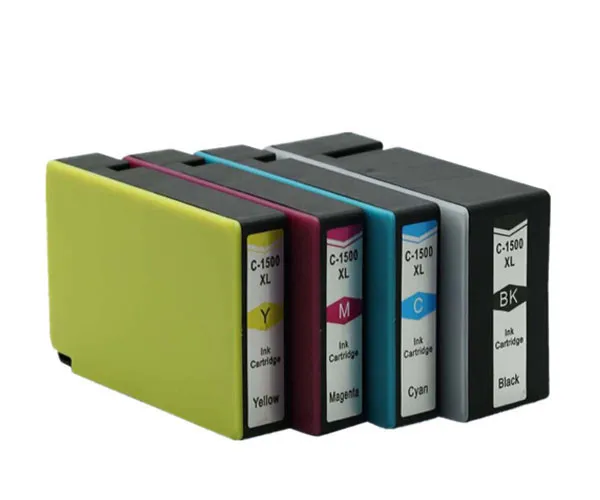 Pack 4 cartuchos de tinta compatibles Canon PGI 1500 XL amarillo, magenta, negro y cian