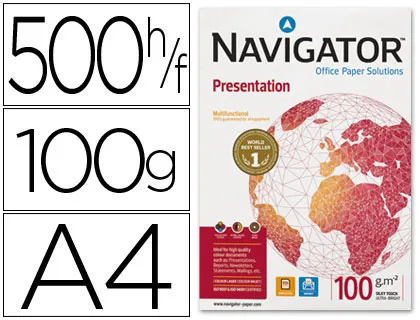 Papel Navigator Presentation 100gr A4 500hojas