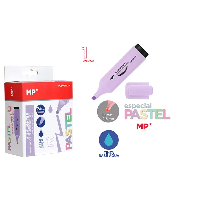Marcador pastel morado MP