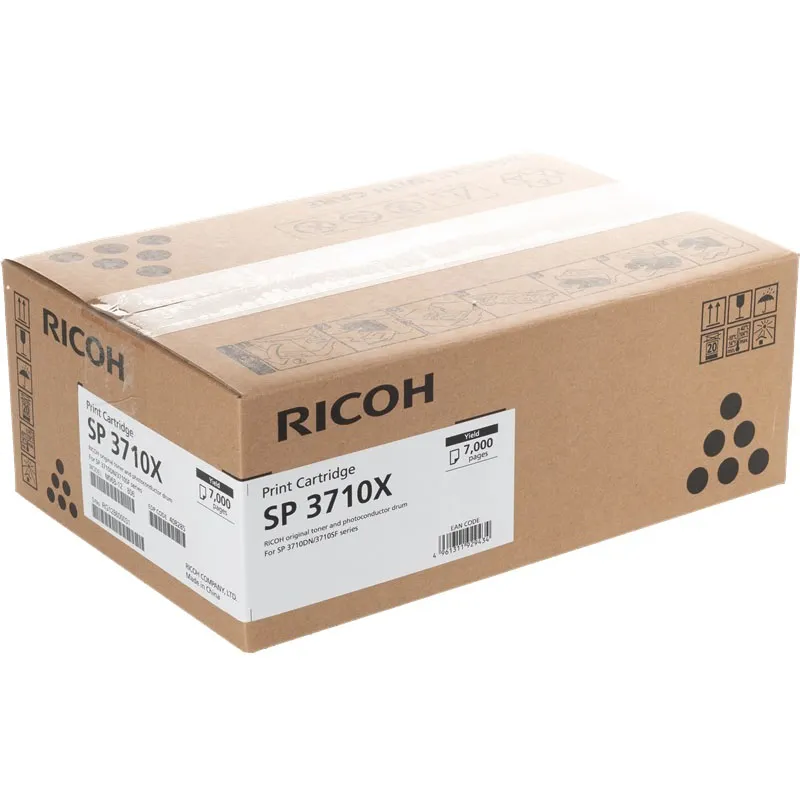 Tóner original Ricoh Aficio SP3710 negro · 408285