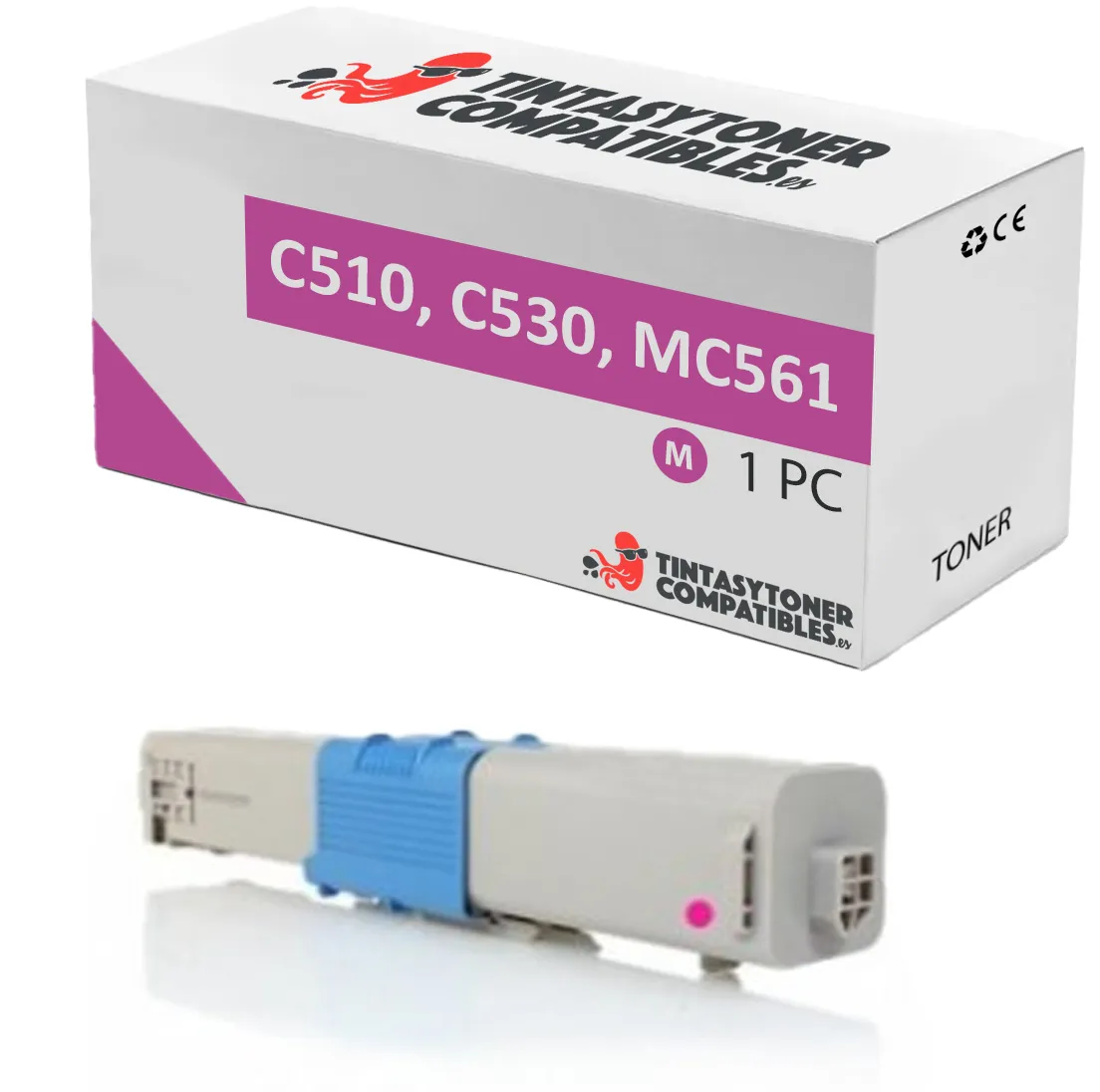 Tóner compatible OKI 44469723 Magenta · 5.000 páginas