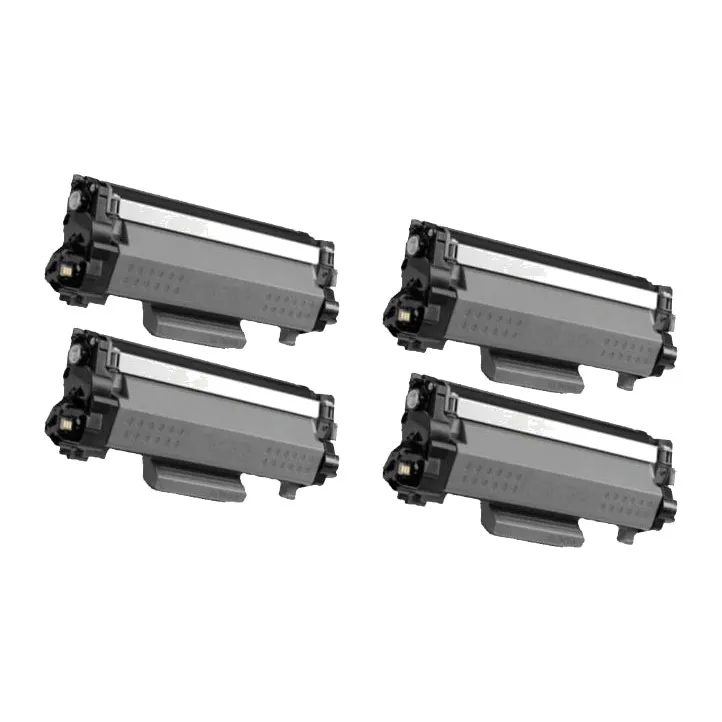 Pack 4 tóner compatibles Brother TN2510XL negro