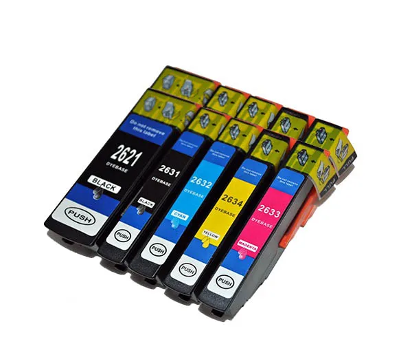 Pack 10 cartuchos de tinta compatibles Epson T2621