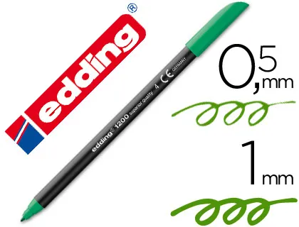 Rotulador Edding 1200 verde