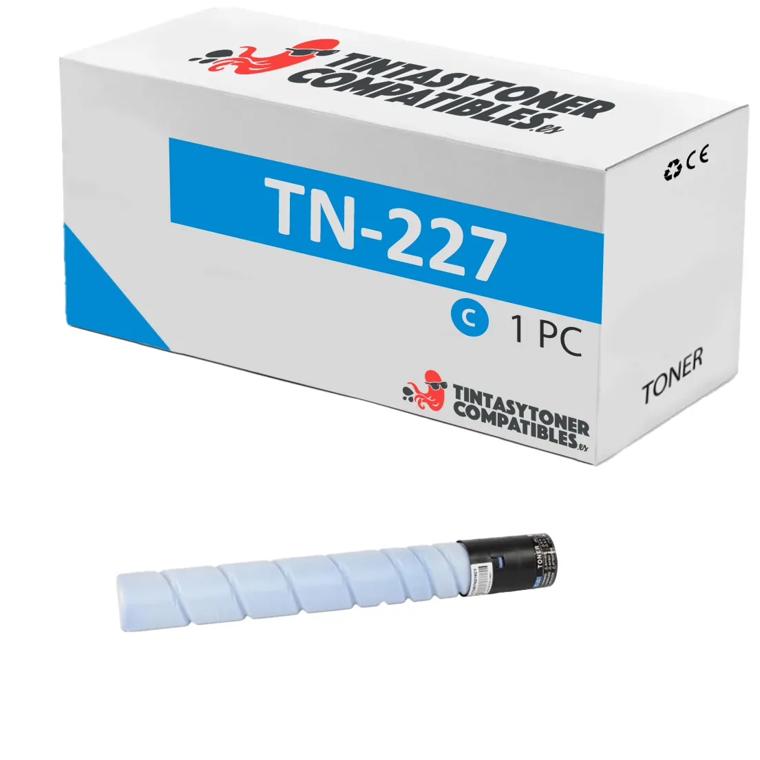 Tóner compatible Konica Minolta ACVH450 Cian · 24.000 páginas