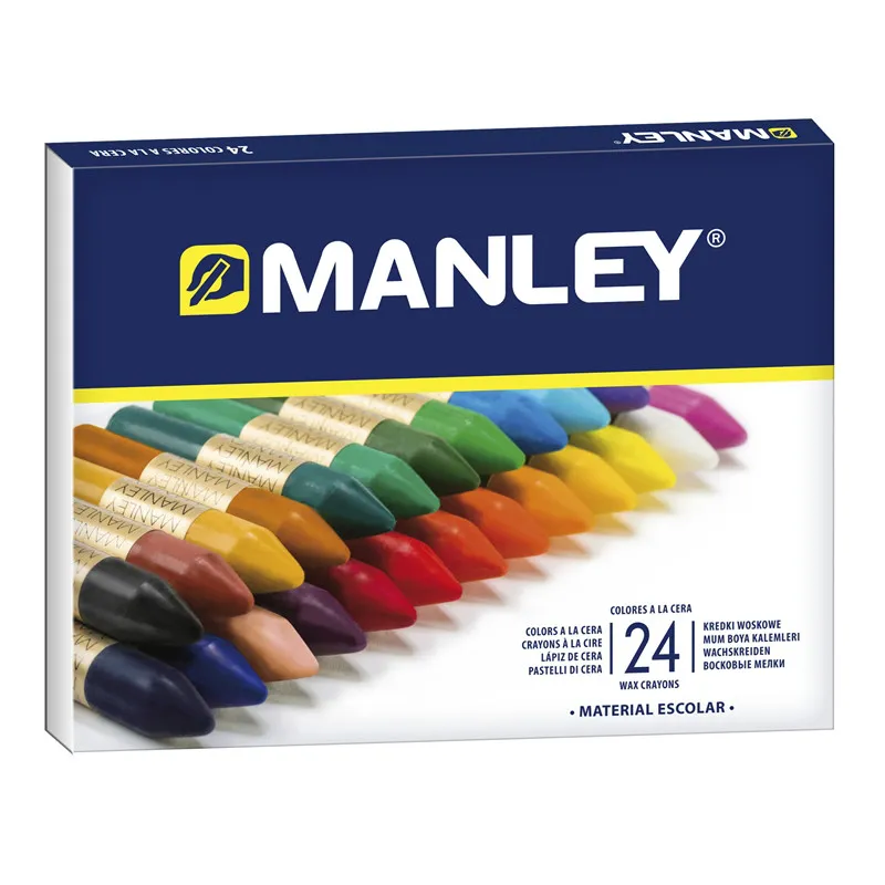 Pack de 24 Ceras Blandas de Trazo Suave Manley
