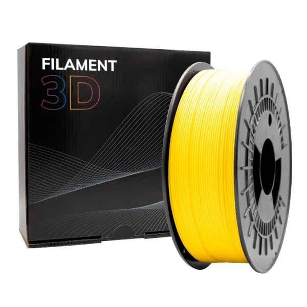 Filamento 3D - PETG - Color: Amarillo - 1.75 mm / 1 kg