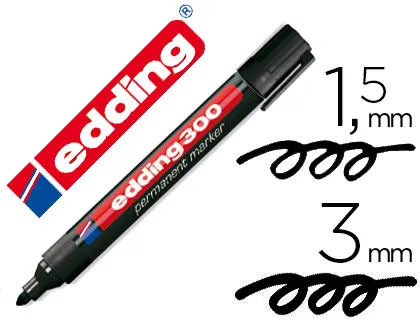 Edding rotulador permanente 300 negro