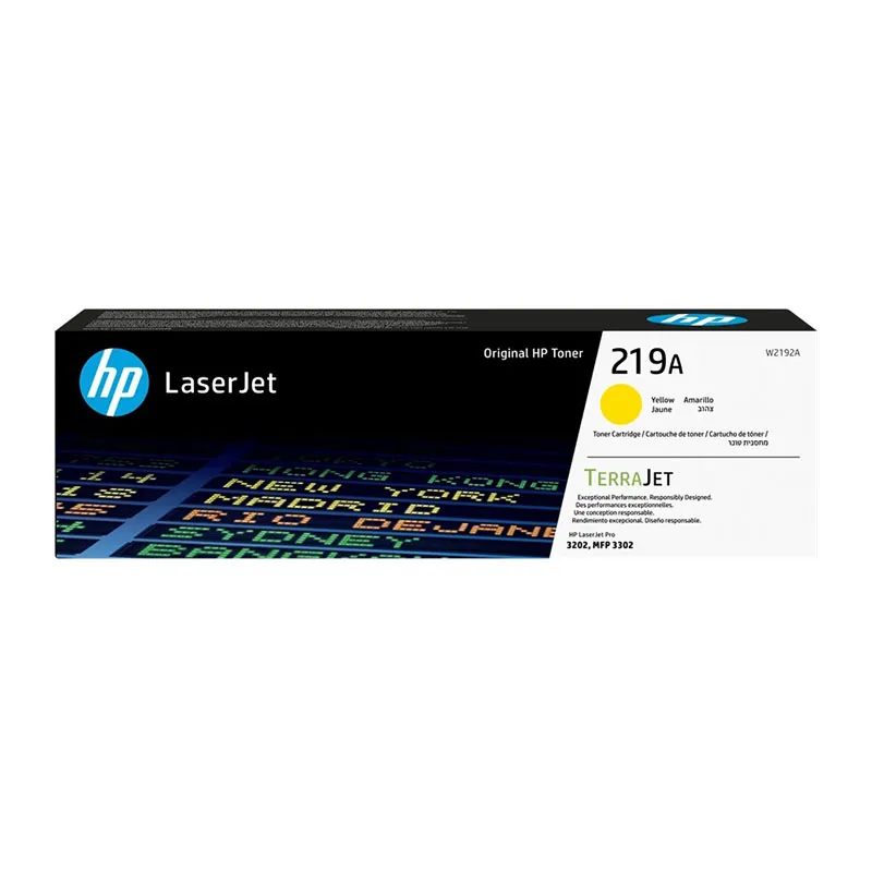 Tóner original HP W2192A amarillo